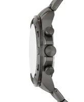 Fossil Men's Bronson Chronograph Gray Stainless Steel Bracelet Watch 44mm