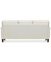 Closeout! Kared 84" Roll Arm Leather Sofa, Created for Macy's