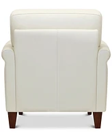 Closeout! Kared 35" Roll Arm Leather Chair, Created for Macy's