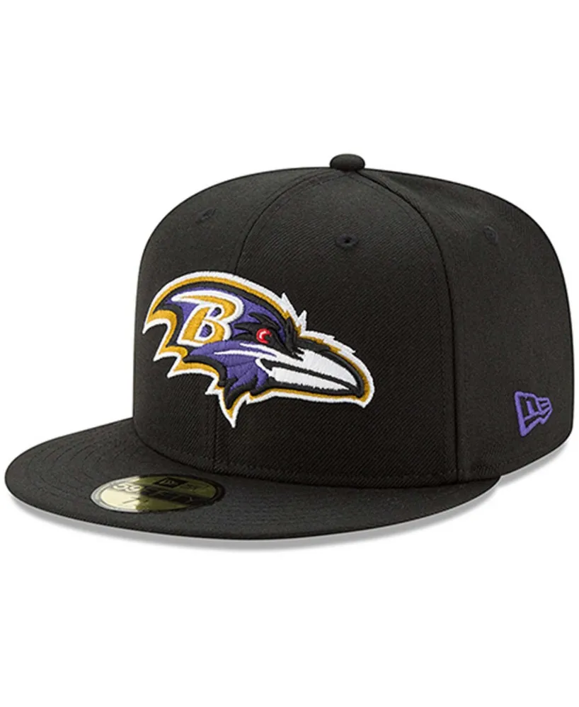 New Era Men's Black Baltimore Ravens Omaha 59FIFTY Fitted Hat