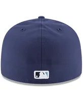 New Era Men's Tampa Bay Rays Alternate Authentic Collection On-Field 59FIFTY Fitted Hat