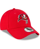 New Era Men's Red Tampa Bay Buccaneers The League Logo 9FORTY Adjustable Hat