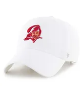 '47 Men's White Tampa Bay Buccaneers Legacy Clean Up Adjustable Hat