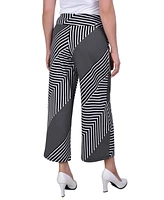 Women's Cropped Pull On with Faux Belt Pants