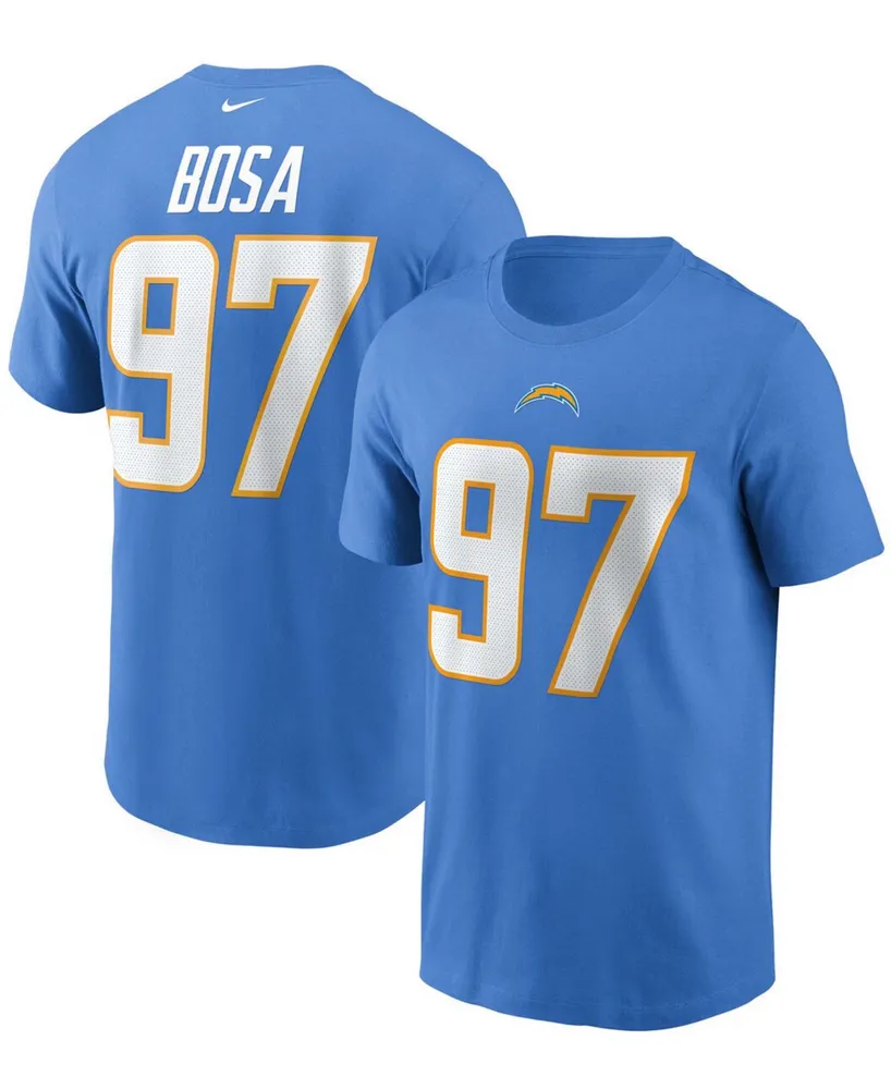 Men's Joey Bosa Powder Blue Los Angeles Chargers Name and Number T-shirt