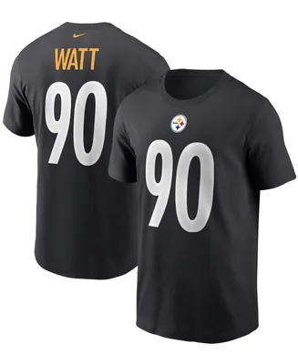 Men's T.j. Watt Black Pittsburgh Steelers Name and Number T-shirt