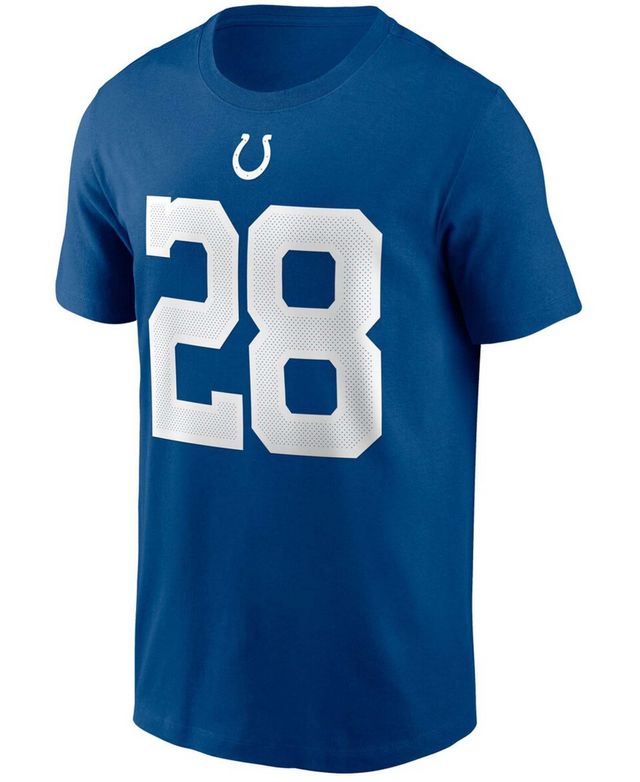 Men's Jonathan Taylor Royal Indianapolis Colts Player Name and Number T-shirt