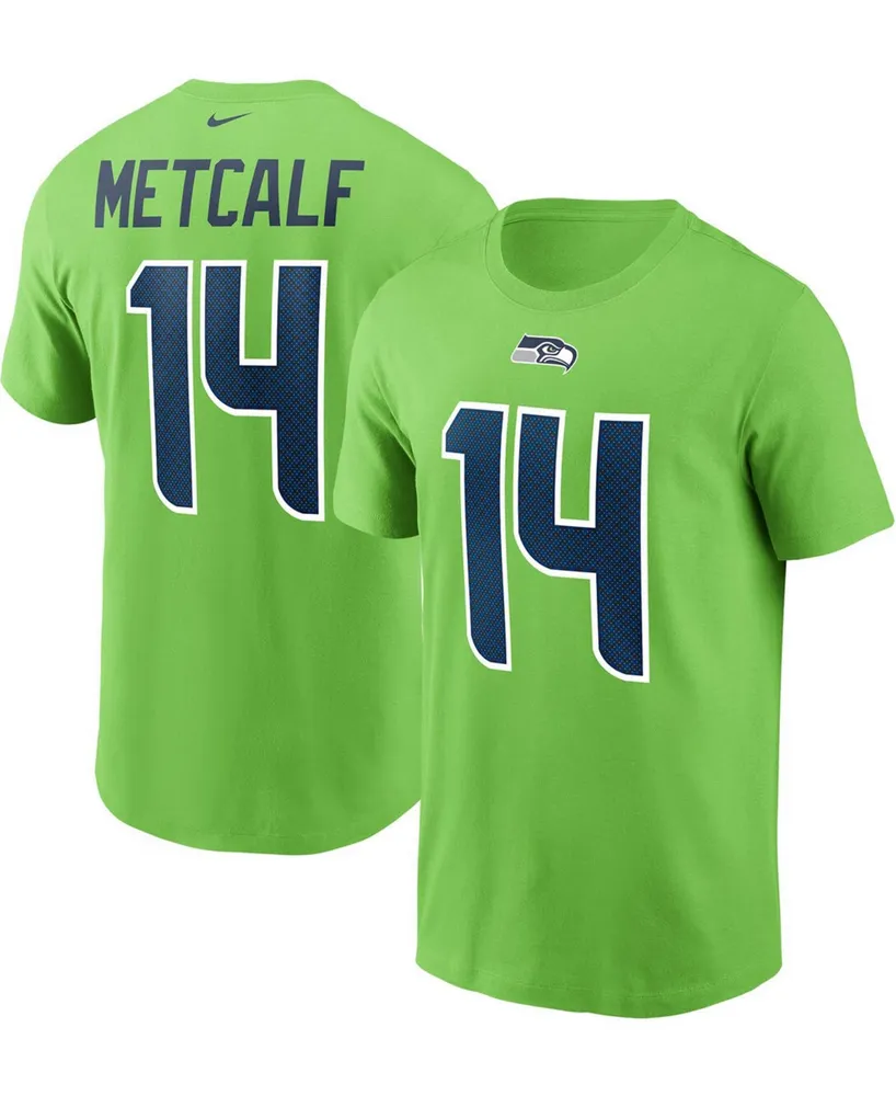 Men's Nike DK Metcalf Red Ole Miss Rebels Alumni Name & Number T-Shirt