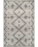 nuLoom Radmilla SMRM01B 4' x 6' Area Rug - Silver