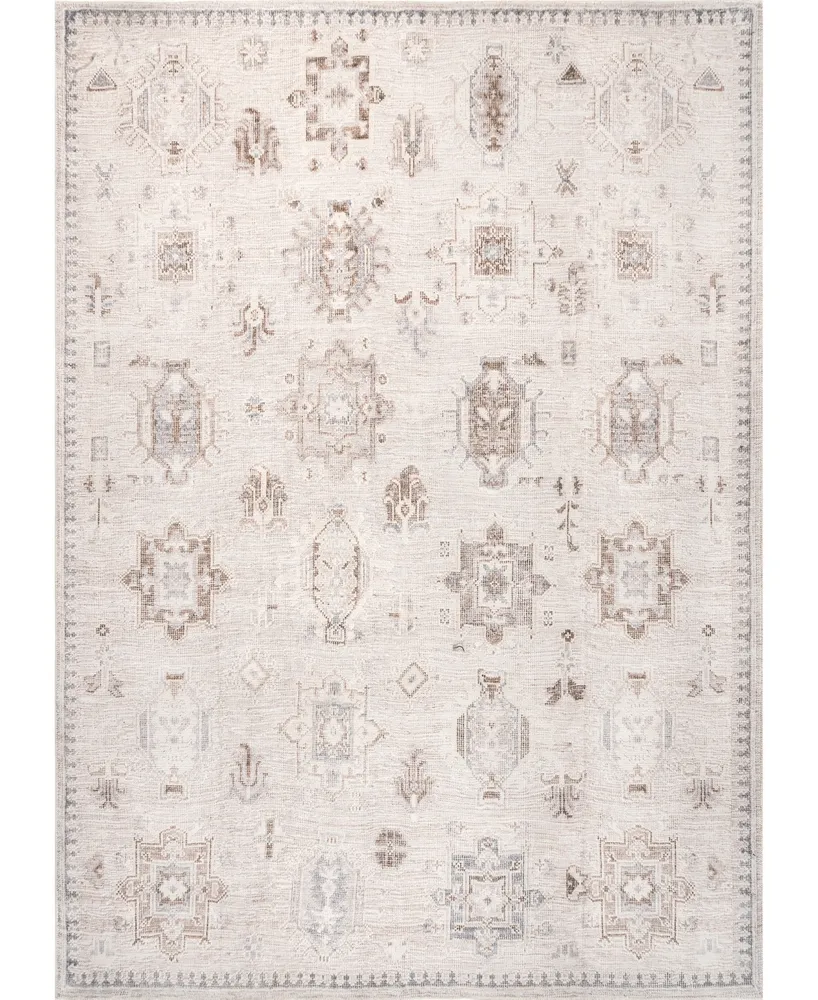 nuLoom Aurora HJAU13A Machine-Washable 4' x 6' Area Rug