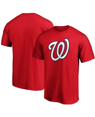 Men's Red Washington Nationals Official Logo T-shirt