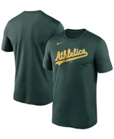 Men's Green Oakland Athletics Wordmark Legend T-shirt