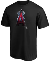 Men's Black Los Angeles Angels Midnight Mascot Team Logo T-shirt