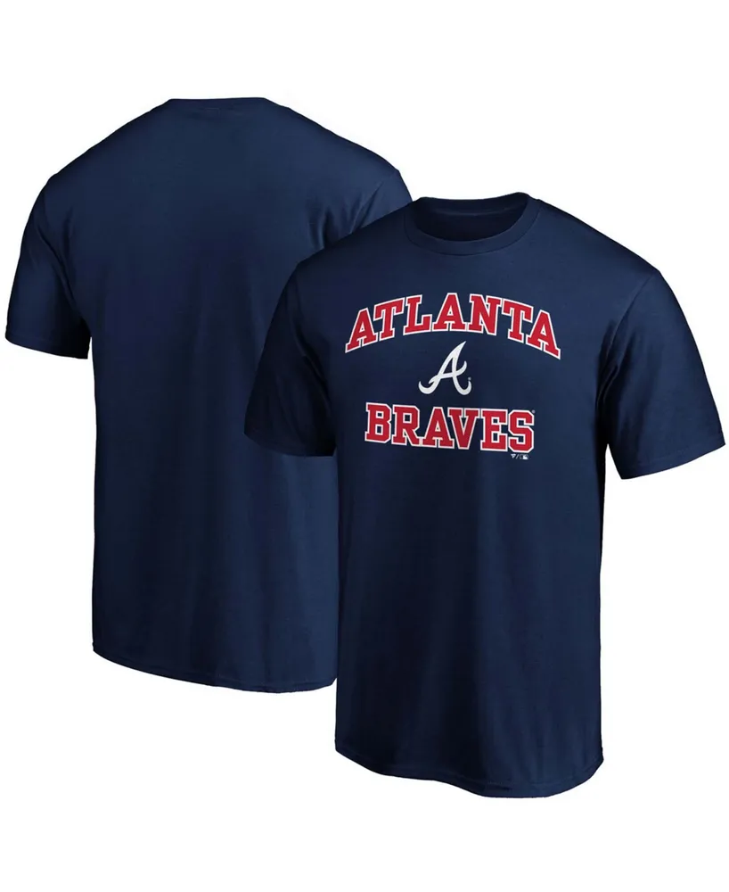 Men's Navy Atlanta Braves Heart Soul T-shirt