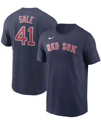 Men's Chris Sale Navy Boston Red Sox Name Number T-shirt