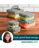 Rachael Ray Stacking 10-Pc. Square Food Storage Container Set