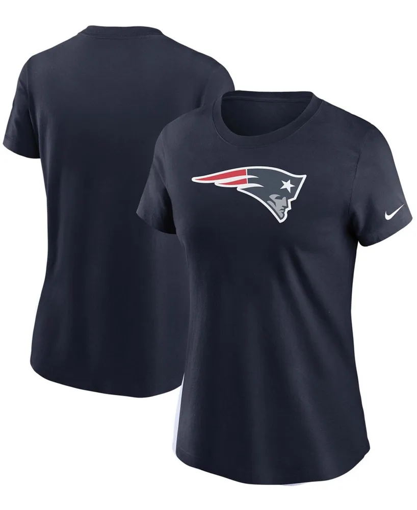 Women's Navy New England Patriots Logo Essential T-shirt