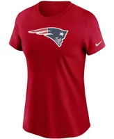 Women's Red New England Patriots Logo Essential T