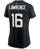 Women's Trevor Lawrence Black Jacksonville Jaguars 2021 Nfl Draft First Round Pick Player Name Number T-shirt