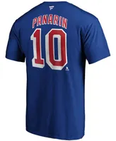 Men's Artemi Panarin Blue New York Rangers Player Authentic Stack Name and Number T-shirt