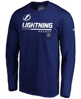Men's Blue Tampa Bay Lightning Authentic Pro Core Collection Prime Long Sleeve T-shirt