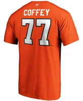 Men's Paul Coffey Orange Philadelphia Flyers Authentic Stack Retired Player Name and Number T-shirt