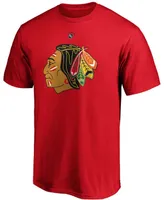 Men's Bobby Hull Red Chicago Blackhawks Authentic Stack Retired Player Name and Number T-shirt