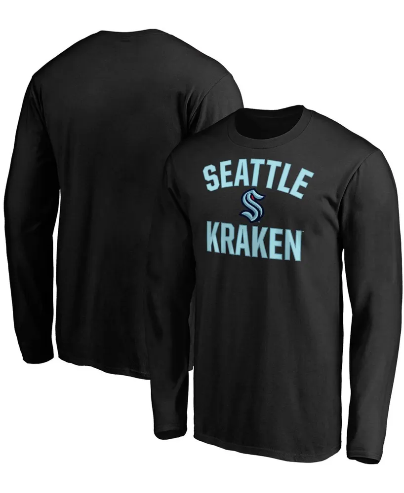 Men's Black Seattle Kraken Victory Arch Long Sleeve T-shirt