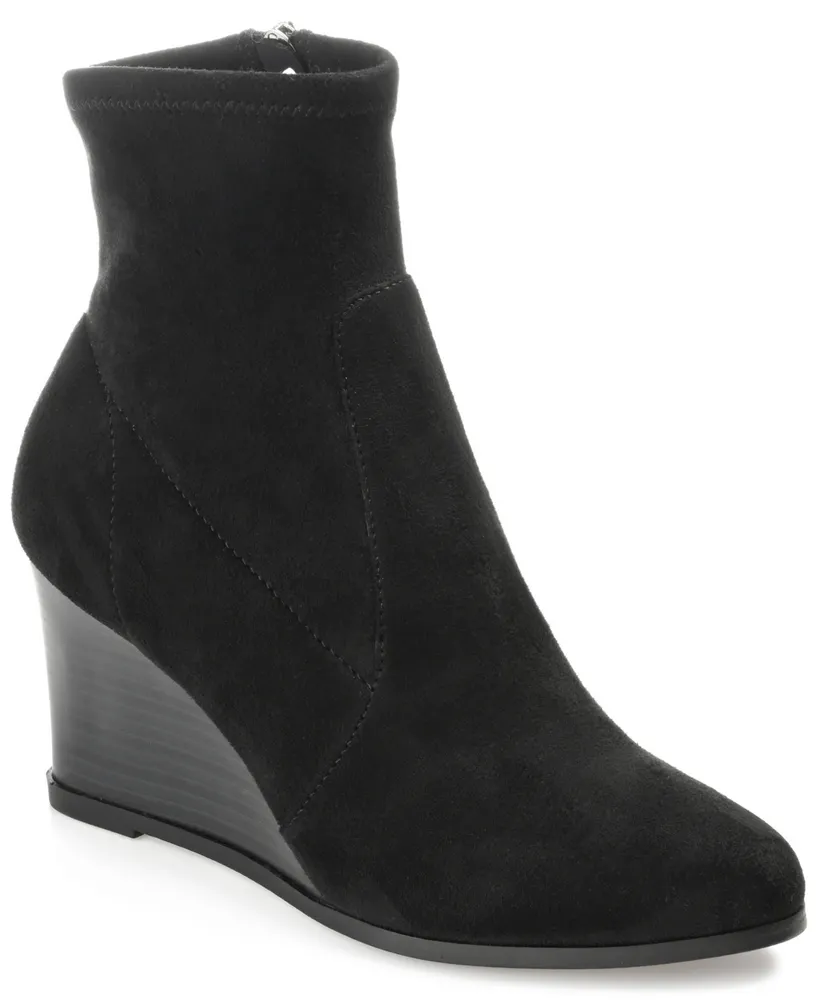 Journee Collection Women's Hepburn Wedge Booties