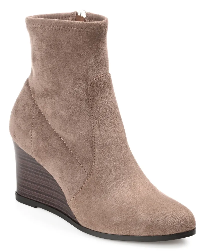 Journee Collection Women's Hepburn Wedge Booties