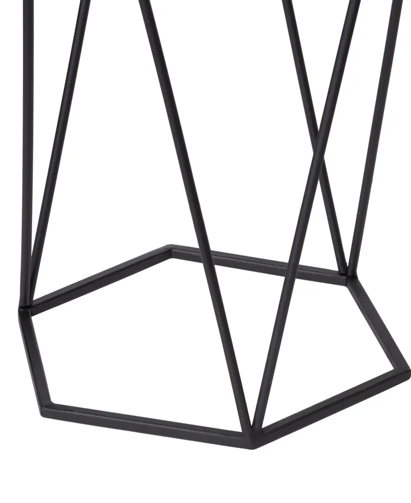 Glitzhome Modern Hexagon Plant Stand, Set of 3