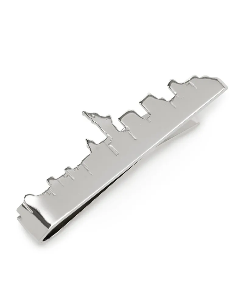 Cufflinks Inc. Men's New York Skyline Tie Bar - Silver