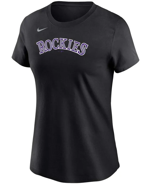 Women's New Era White Colorado Rockies Colorblock T-Shirt Size: Extra Small