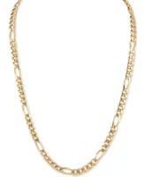 Esquire Men's Jewelry Cuban Figaro Link 22" Chain Necklace, Created for Macy's