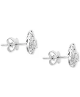 Effy Diamond Pear Halo Stud Earrings (1/2 ct. t.w.) in 14k White Gold