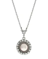 2028 Imitation Pearl Drop Necklace