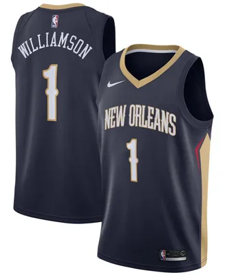 Men's Zion Williamson Navy New Orleans Pelicans 2019 Nba Draft First Round Pick Swingman Jersey - Icon Edition