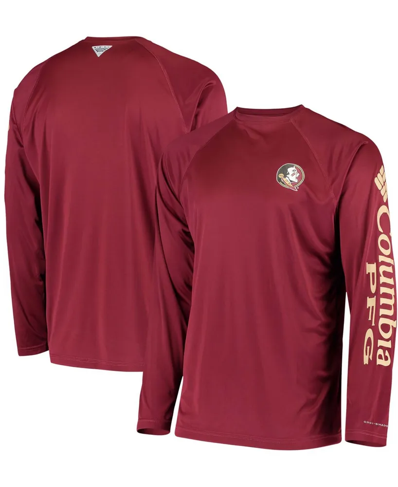 Men's Pfg Garnet Florida State Seminoles Terminal Tackle Omni-Shade Long Sleeve T-shirt