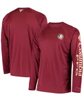 Men's Pfg Garnet Florida State Seminoles Terminal Tackle Omni-Shade Long Sleeve T-shirt