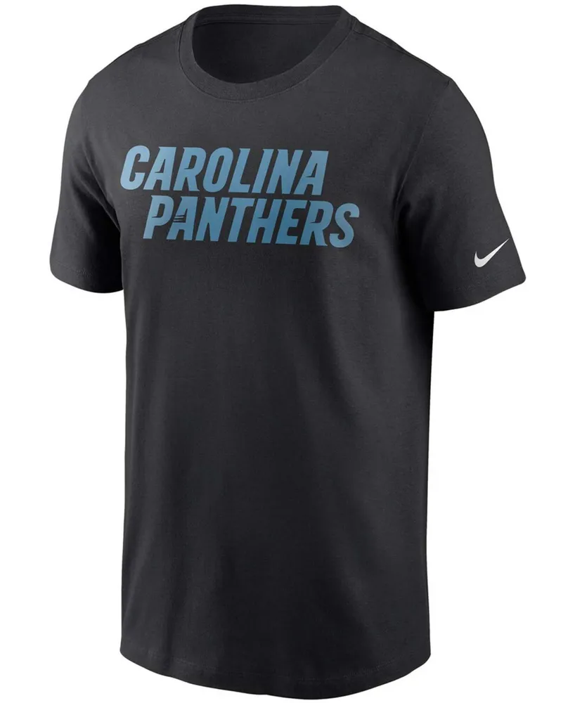 Men's Black Carolina Panthers Team Wordmark T-shirt