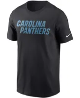 Men's Black Carolina Panthers Team Wordmark T-shirt