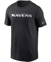 Men's Black Baltimore Ravens Team Wordmark T-shirt