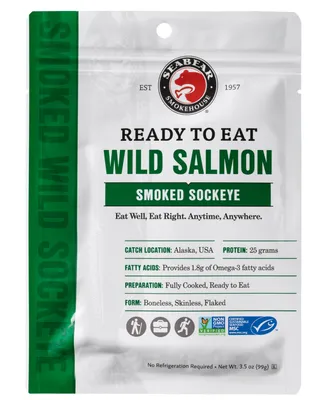 SeaBear Smokehouse Ready to Eat Wild Salmon Pouches