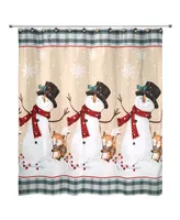 Avanti Friends Gather Holiday Printed Shower Curtain, 72" x 72"