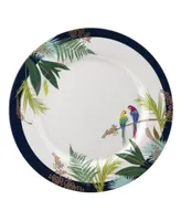 Sara Miller Parrot Dinner Plate, Set of 4