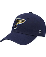 Men's Navy St. Louis Blues Core Primary Logo Adjustable Hat