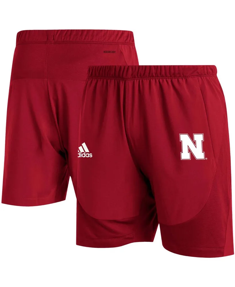 Men's Big and Tall Scarlet Nebraska Huskers 2021 Sideline Aeroready Training Shorts