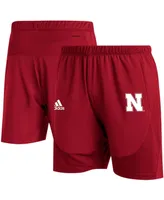 Men's Big and Tall Scarlet Nebraska Huskers 2021 Sideline Aeroready Training Shorts