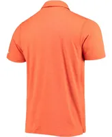 Men's Orange Clemson Tigers Tech Trail Space Dye Omni-Shade Polo