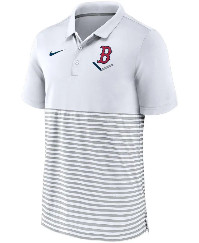 Nike Navy Boston Red Sox Authentic Collection Striped Performance Pique Polo